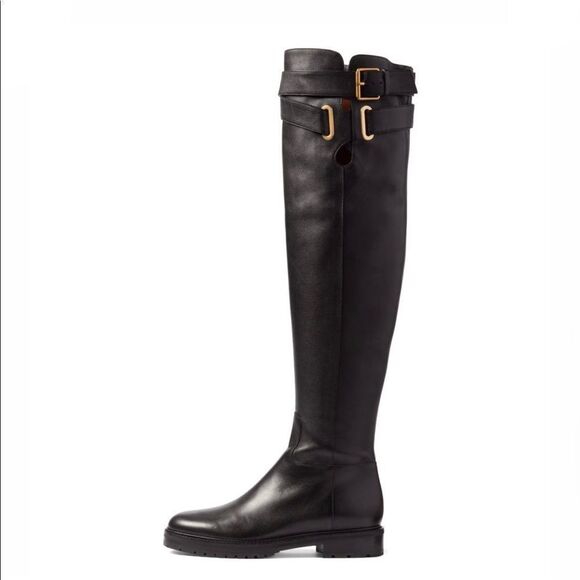 Authentic VALENTINO GARAVANI RUNWAY Bowrap buckled leather over-the-knee boots - Picture 4 of 16